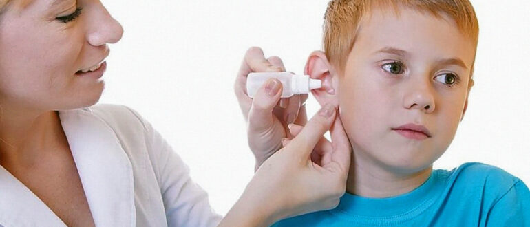 Заболевание уха у ребенка